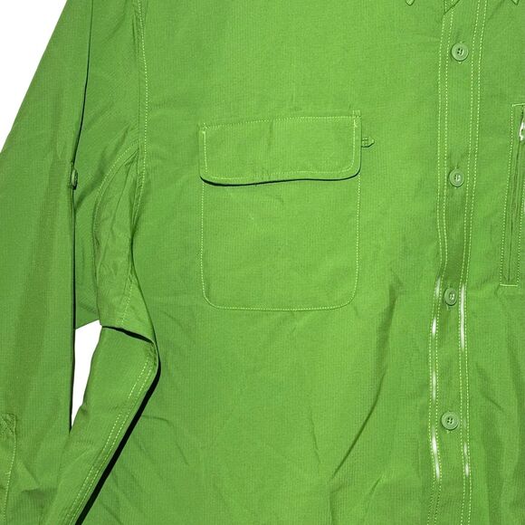 Duluth Trading CoolPlus Vented Fishing Shirt Men’s 3XL Green Long Sleeve EUC - Picture 4 of 9